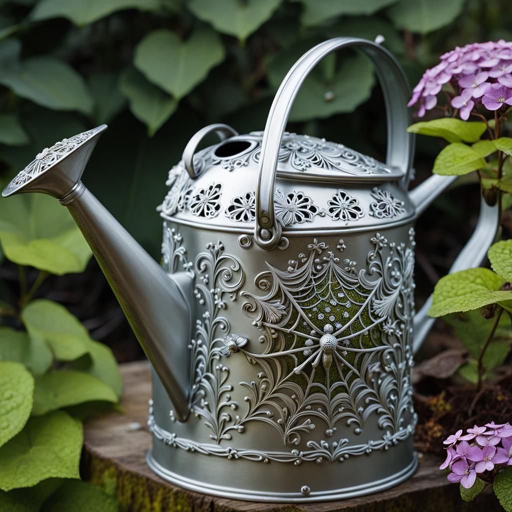 spider web watering can