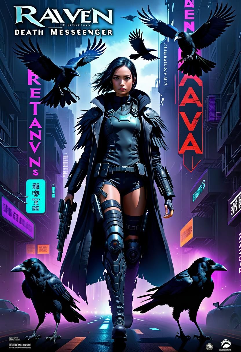 Cyberpunk Raven: Death's Messenger Movie Poster