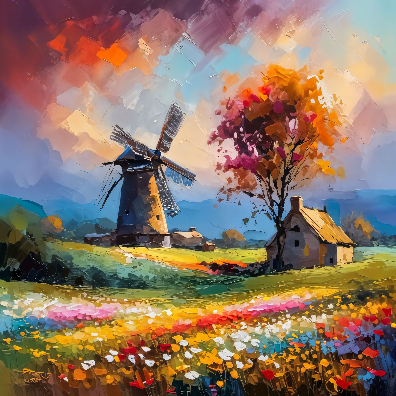 Detailed Palette Reveals Impressionistic Landscape