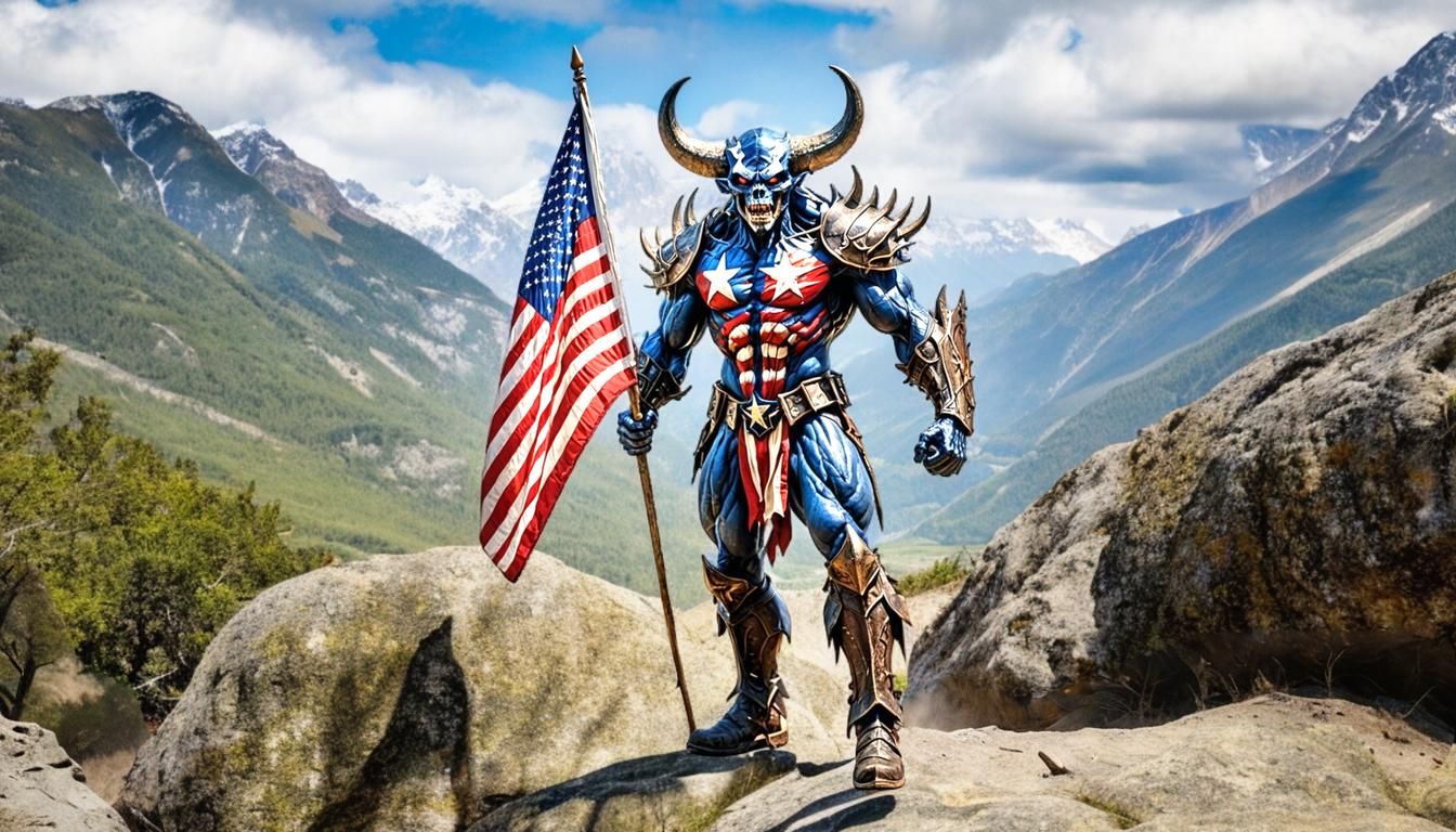 Patriotic Demon Dominates Battlefield