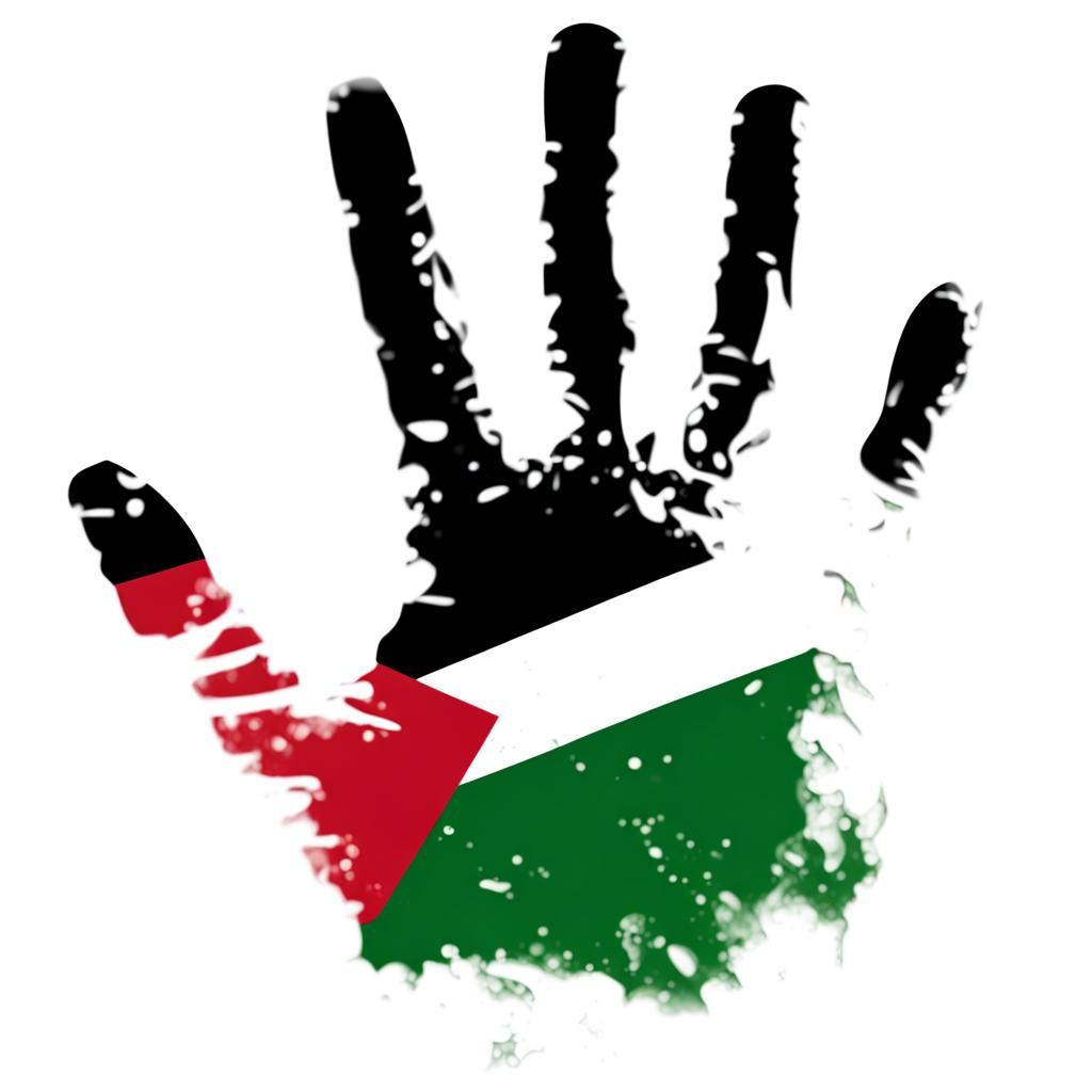 Digital Graffiti Art Proclaims "FREE PALESTINE"