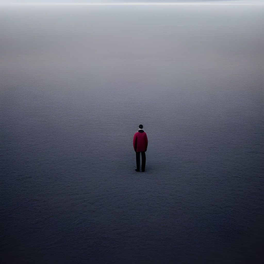 Desolate Desert Wanderer, Conceptual Digital Art