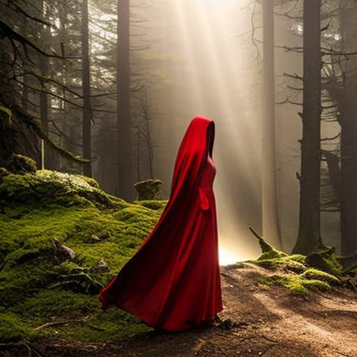 Vampire Little Red Riding Hood: Dark Horror Art