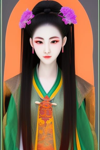 Beautiful Xianxia Immortal Cultivator Photorealistic Portrai...