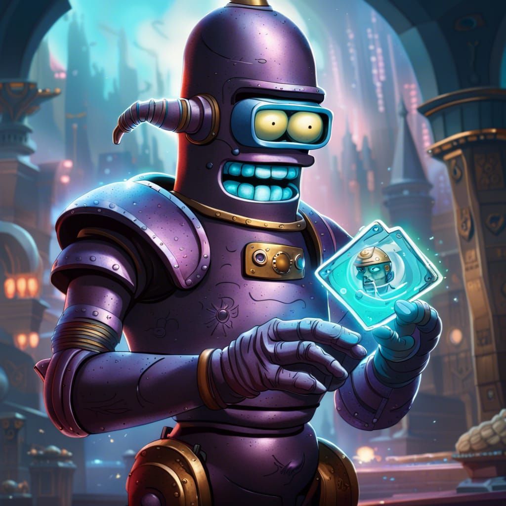 Bender as Magic: The Gathering Artwork