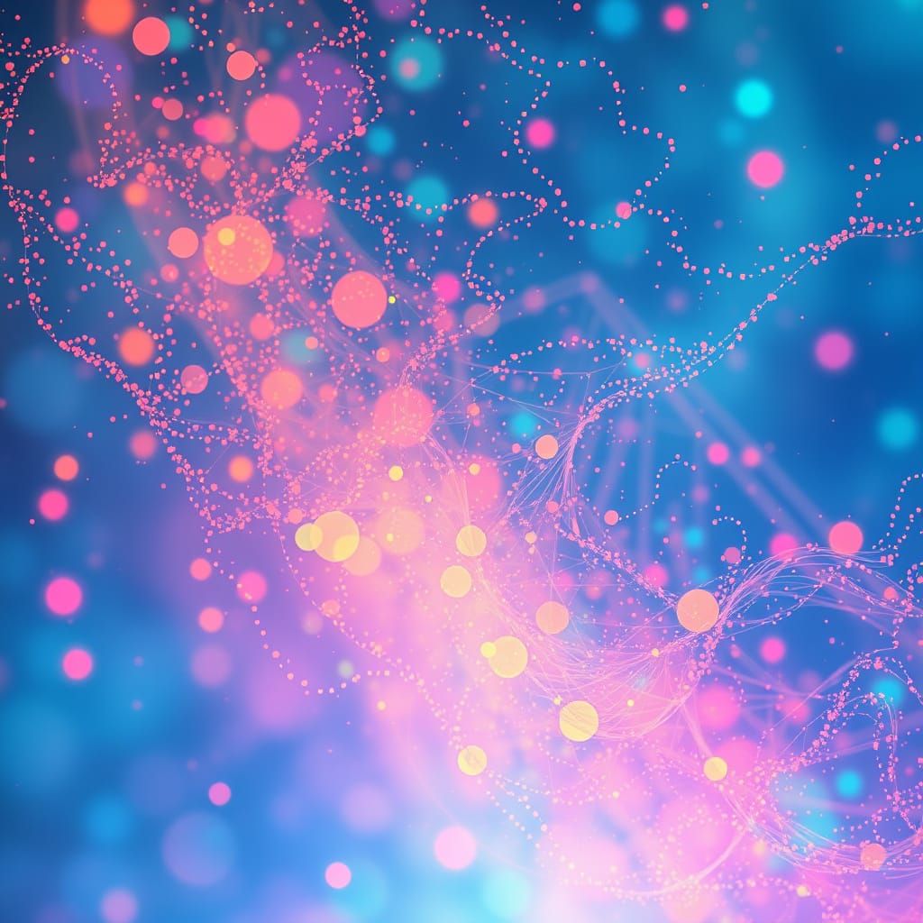 Ethereal Digital Dreamscape in Soft Light