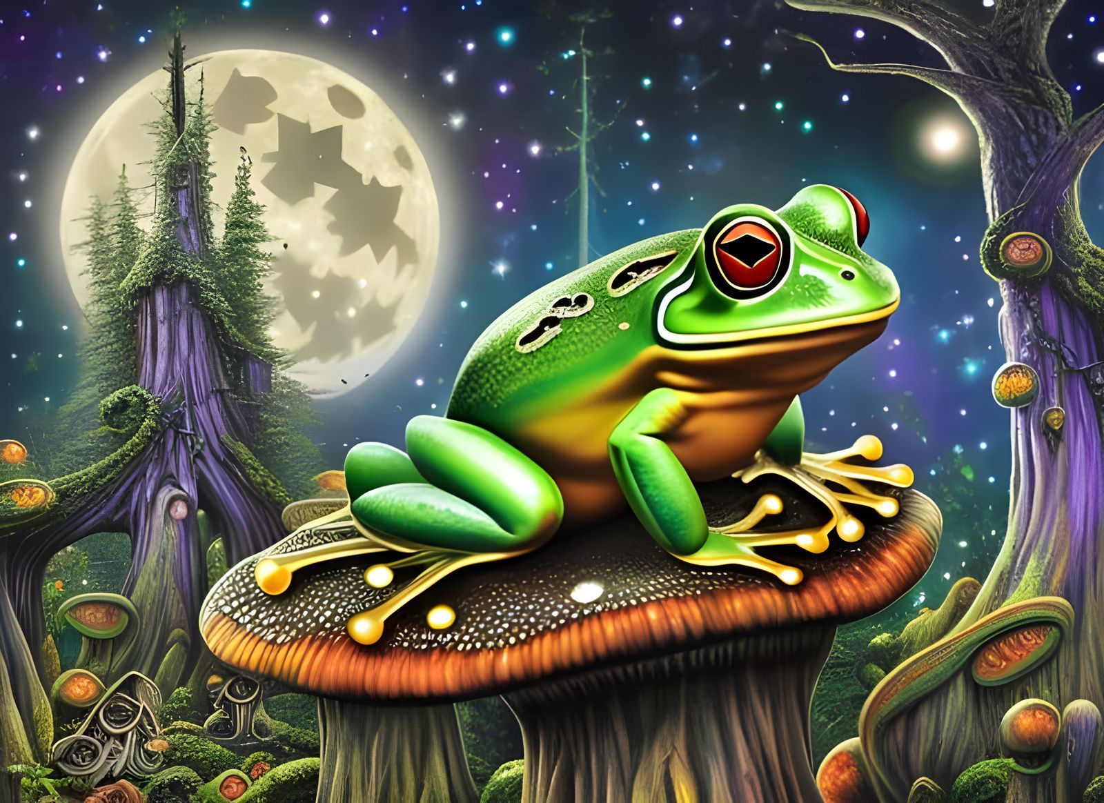 Whimsical Froggy Night