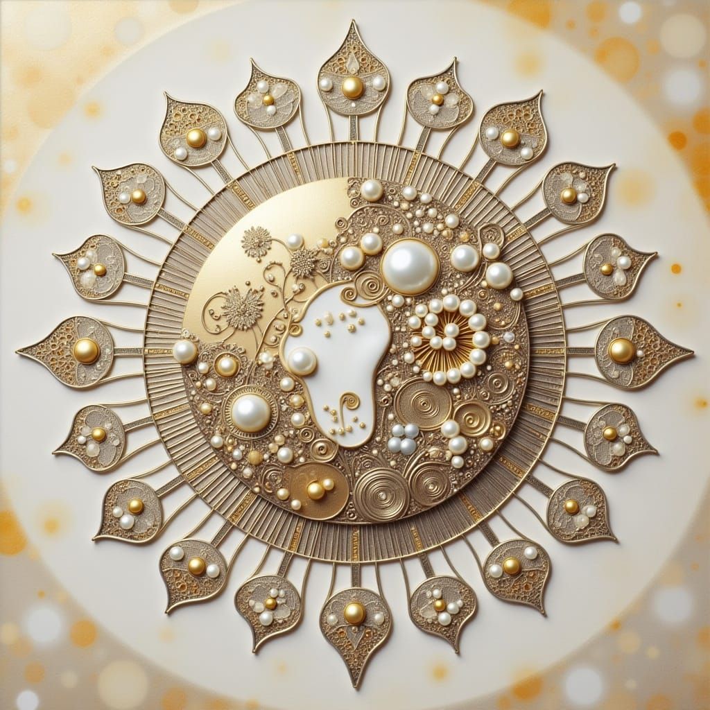 Vibrant Pop Surrealist Zentangle