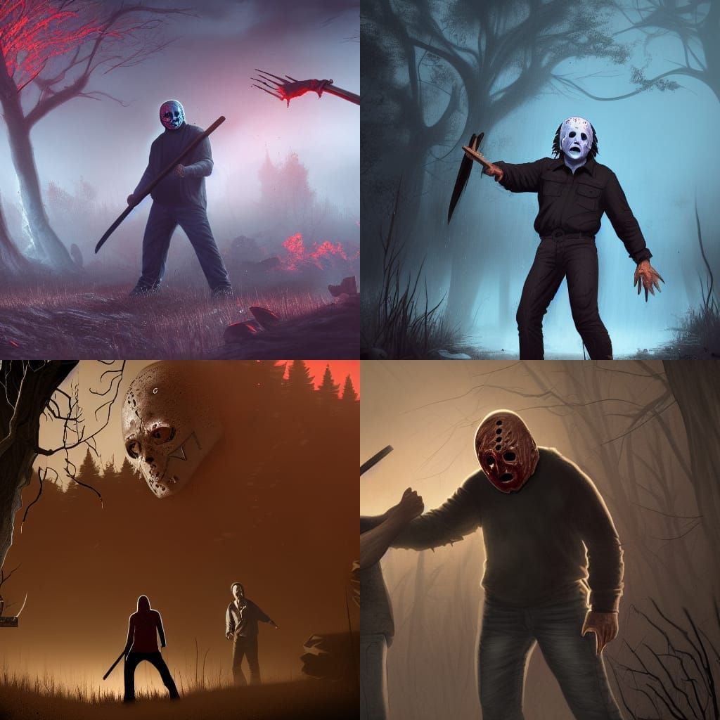 Jason Vorhees vs Michael Myers: Fantasy Concept Art