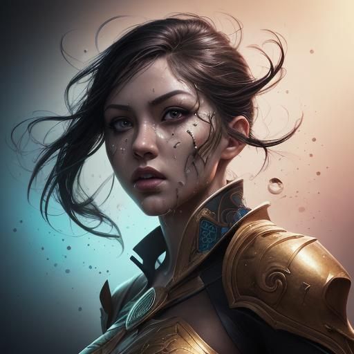 Hyperrealistic Optical Illusion of a Woman's Face