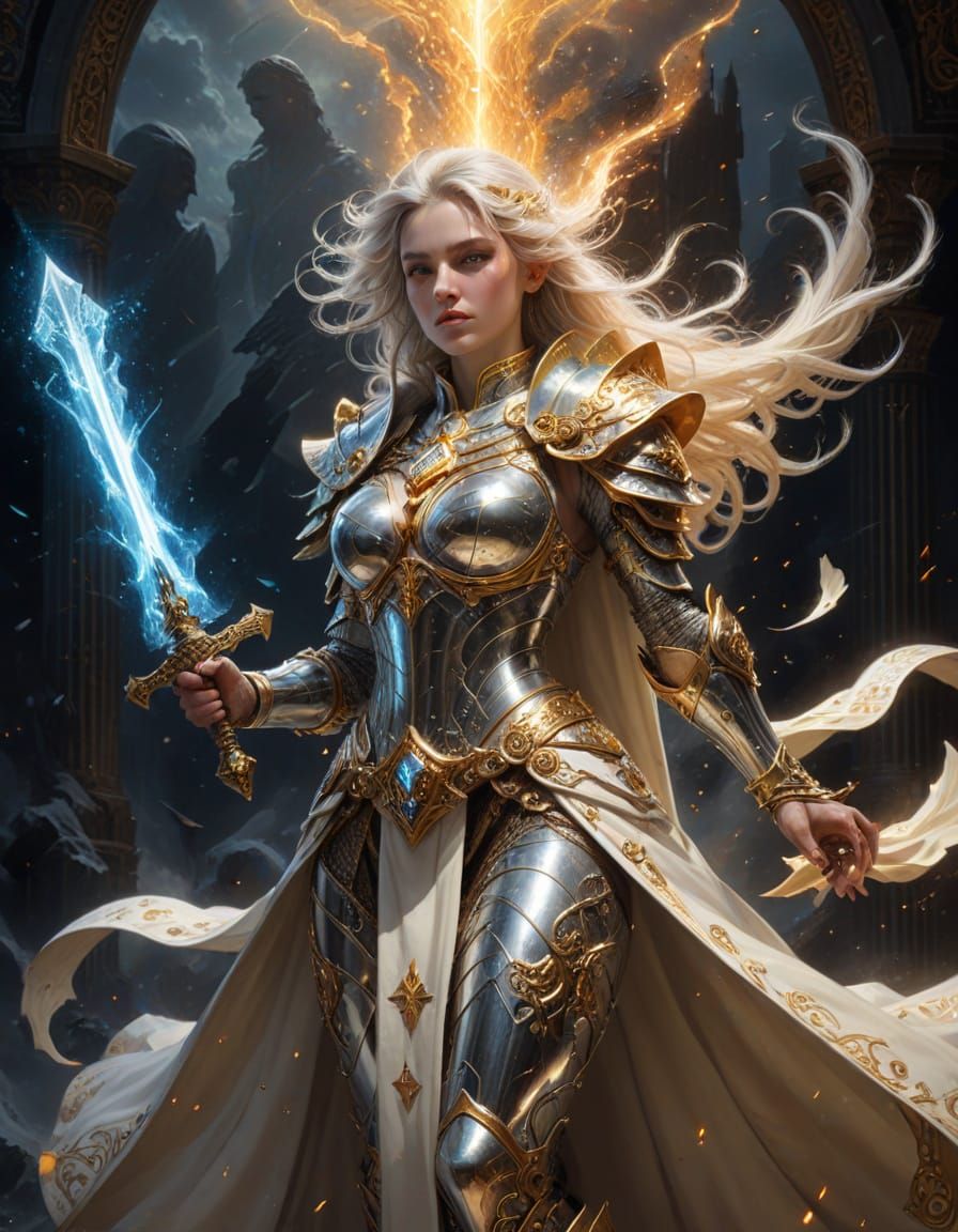 Ethereal Cleric Empowered by Divine Light