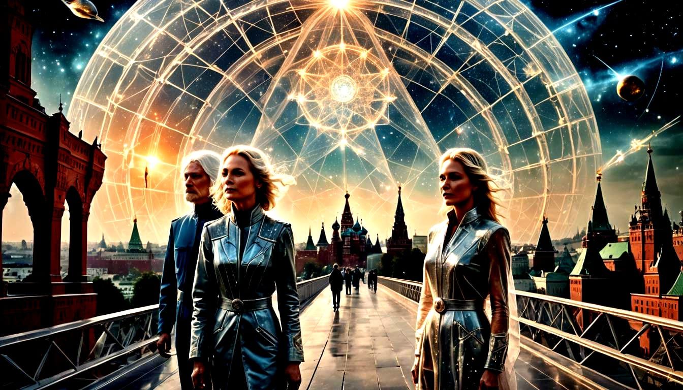 Ashtar and Mira over Moscow: Galactic Federation Arrival