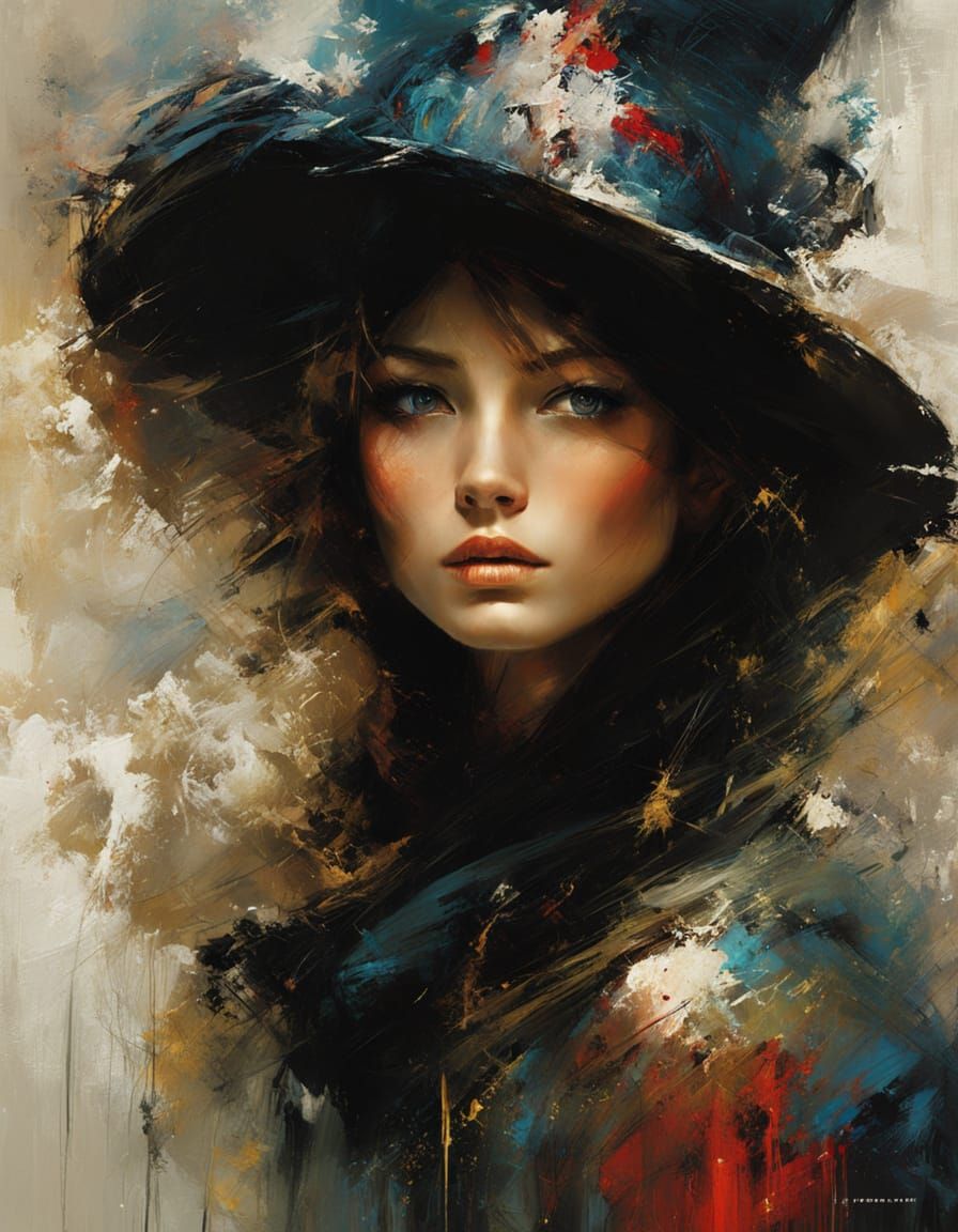 Exquisite Portraiture in the Style of Avedon and Vrubel