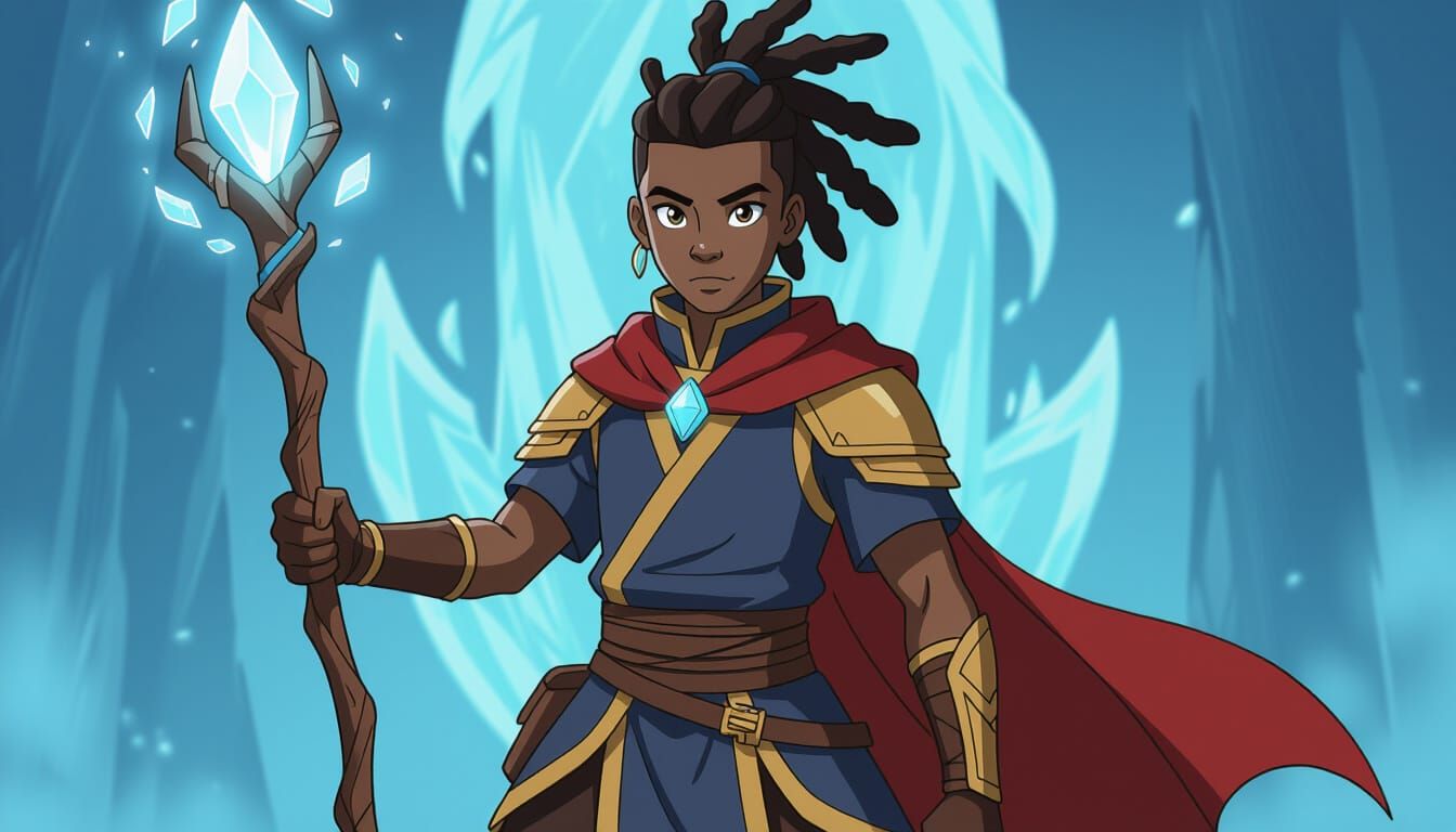 Young Hero Ready for Action, Fantasy Realism Art