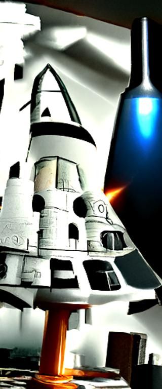 Saturn V Rocket Launch in Cel-Shaded 3D