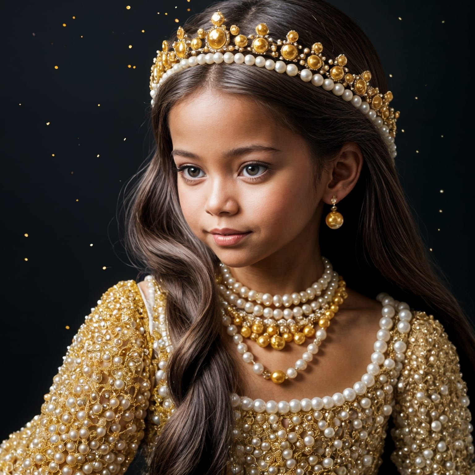 Elegant AI Portrait of a Beautiful Princess
