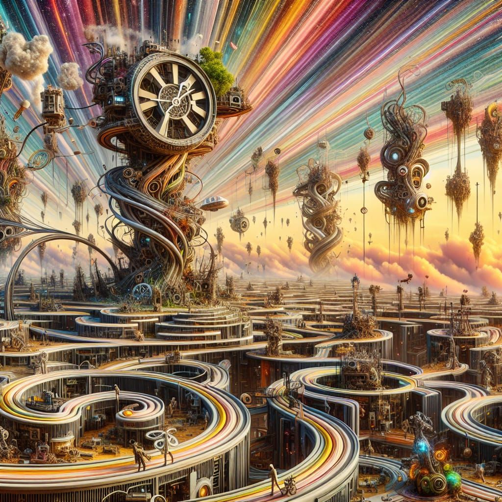 Surreal Landscape of Confusion and Colossal Structures