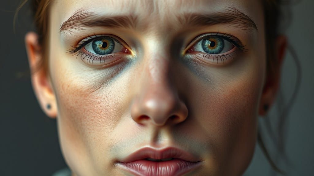 Intense Hyper Realistic Human Portrait