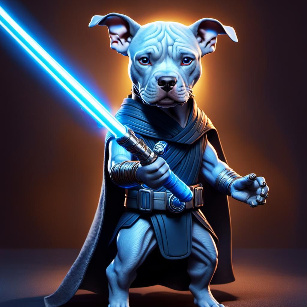 Humanoid Pitbull Jedi Knight Concept Art
