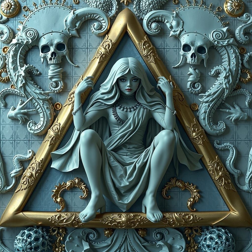 Psychedelic Glamour: Hyperrealistic 3D Surrealism