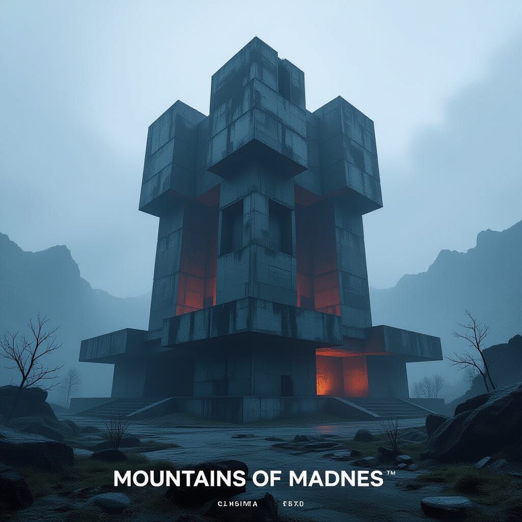 Brutalist Architecture in Mountains of Madness