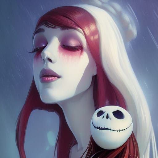 Gothic Portrait Inspired by Nightmare Before Christmas