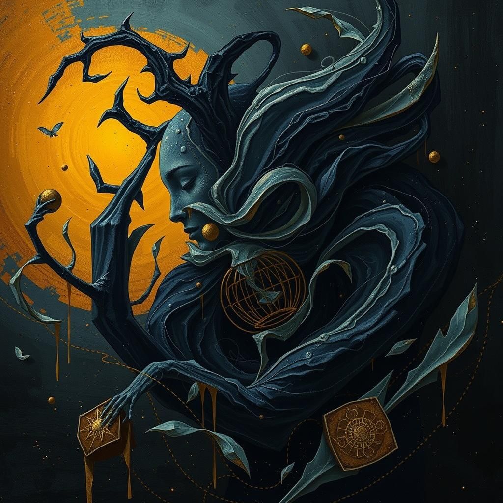 Ethereal Spirit Emerging from Glowing Core