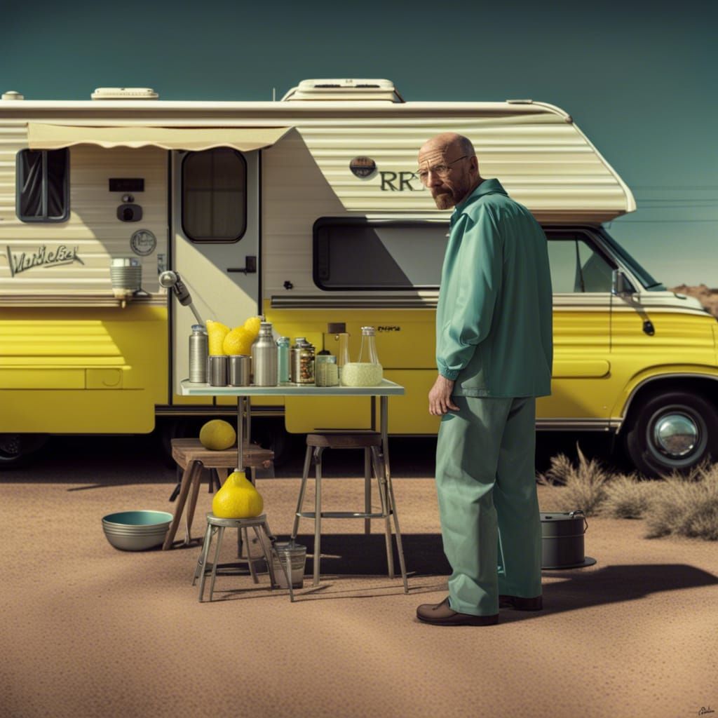 Walter White's Lemonade Stand: Breaking Bad Scene