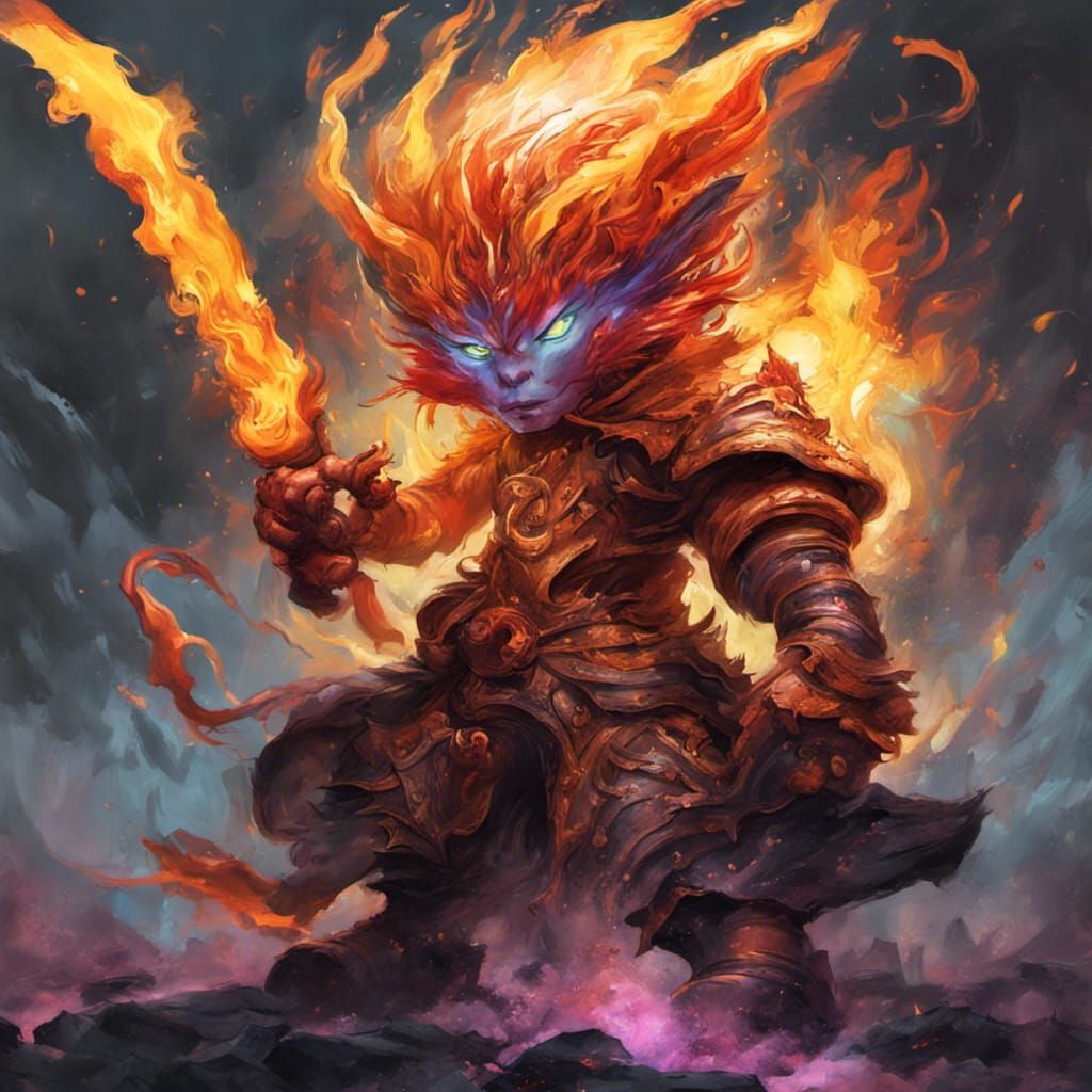 Guild Wars Elementalist Unleashing Fire Magic