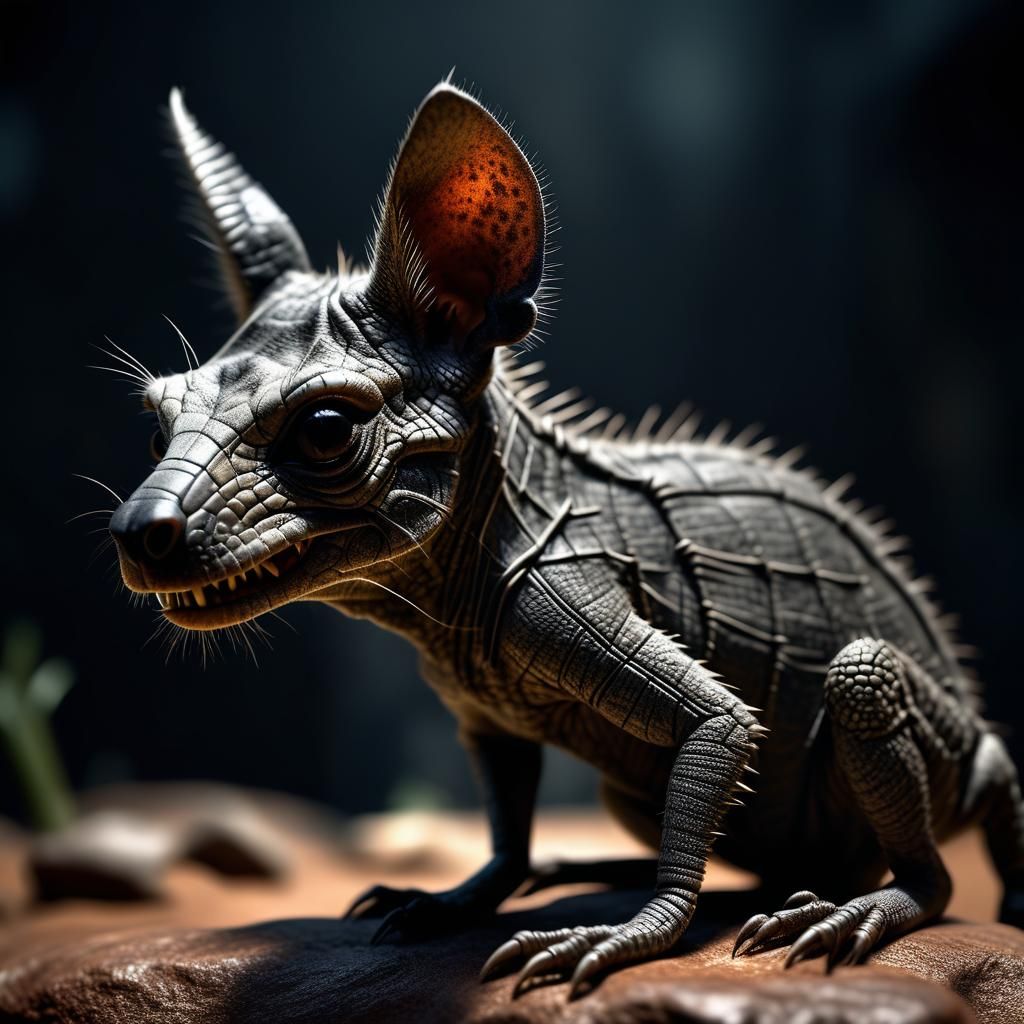 Hyperrealistic Baby Chupacabra in High Definition