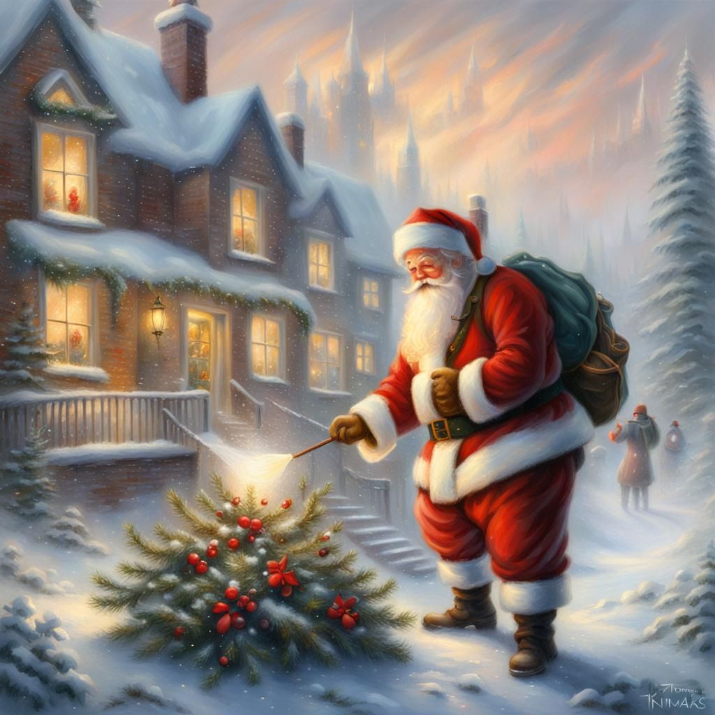 Santa at Work: A Winter Christmas Fantasy