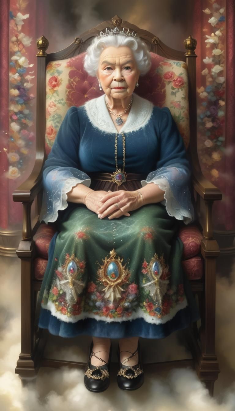 Magical Realm: Powerful Queen on Elaborate Throne