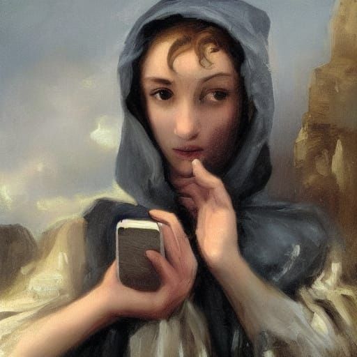 Modern Woman in Ruins: A Romanticism-Inspired Portrait