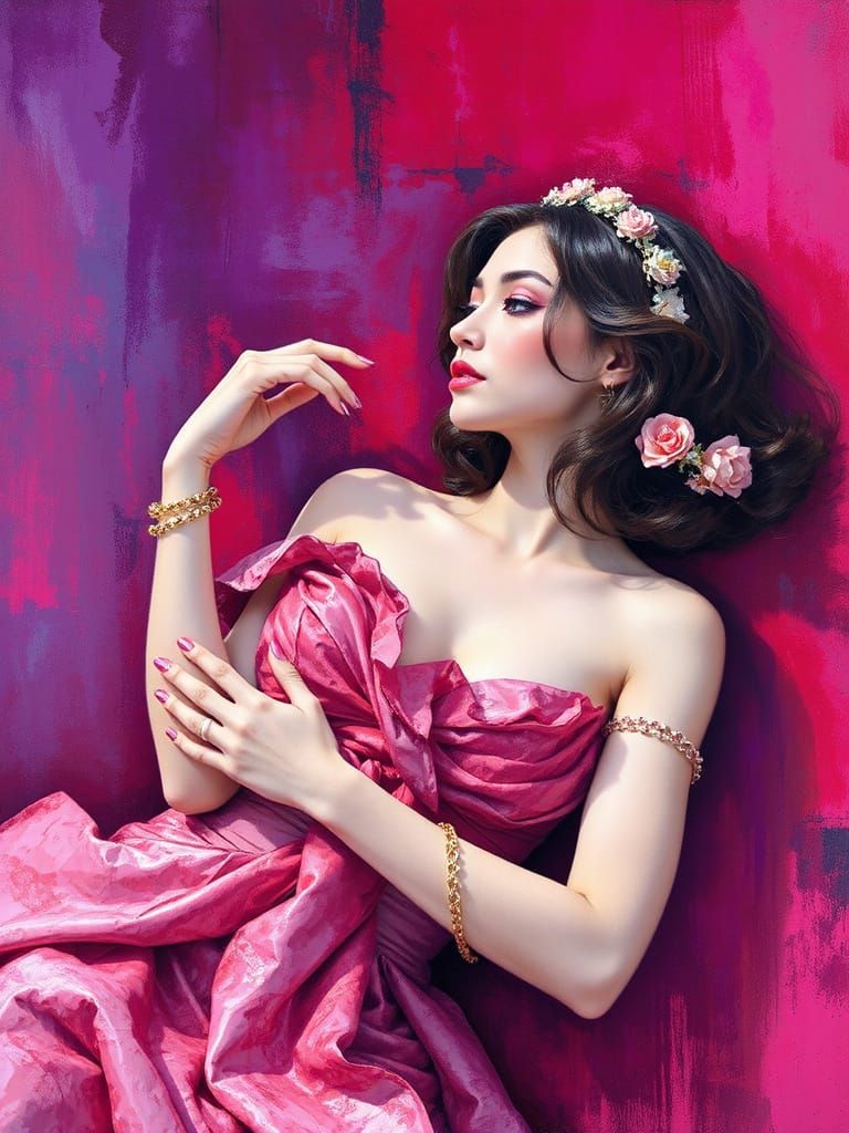 Abstract Sensuality in Complementary Colors