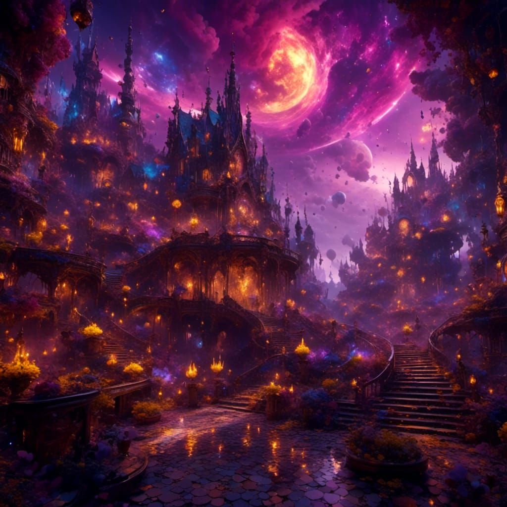 Melting Universe: A Dark Fantasy Concept Art