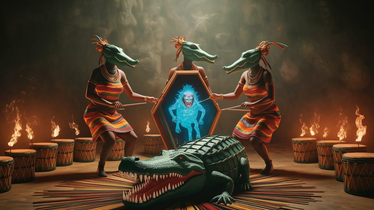 Surreal African Dance Circle Conjures Mystical Ambiance