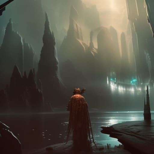 Underwater World: Detailed Digital Matte Painting