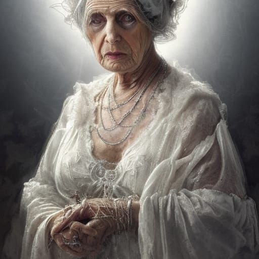 Ms Havisham Portrait in Victorian Style