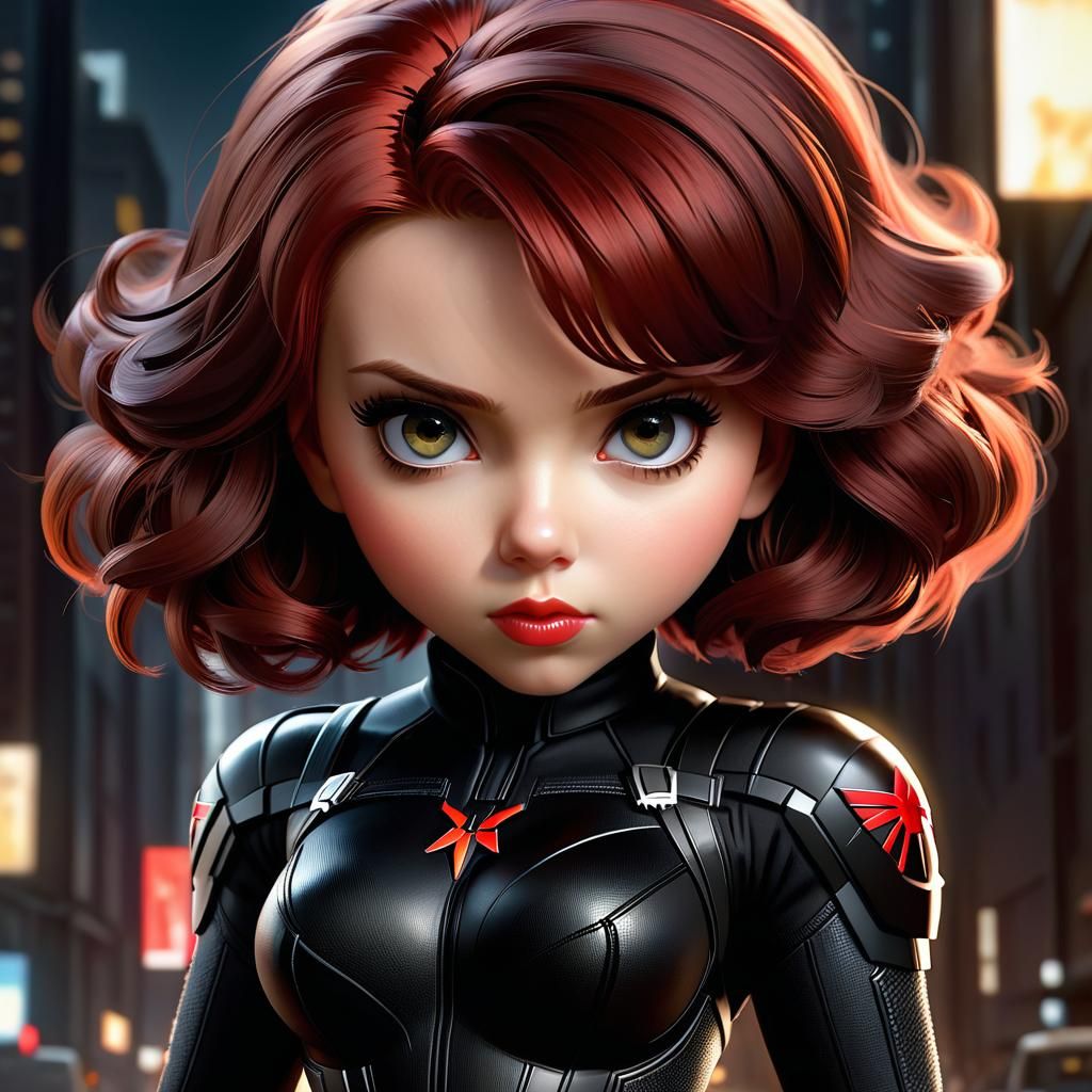 Chibi Black Widow
