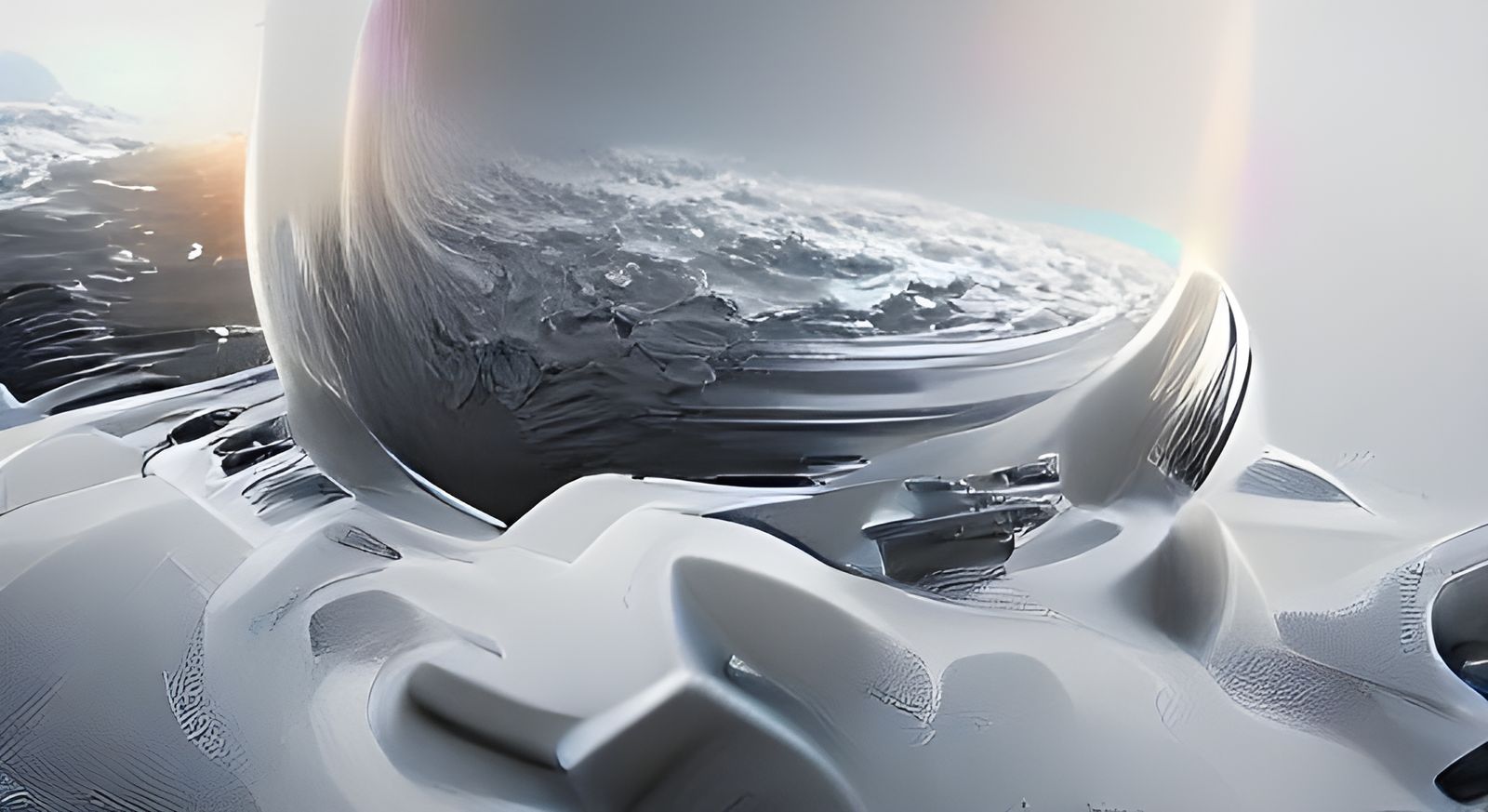 Spectacular Interstellar Scene in 3D Concept Art