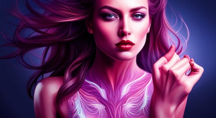 Psychedelic Club Dancer in Hyperrealistic Graffiti Art