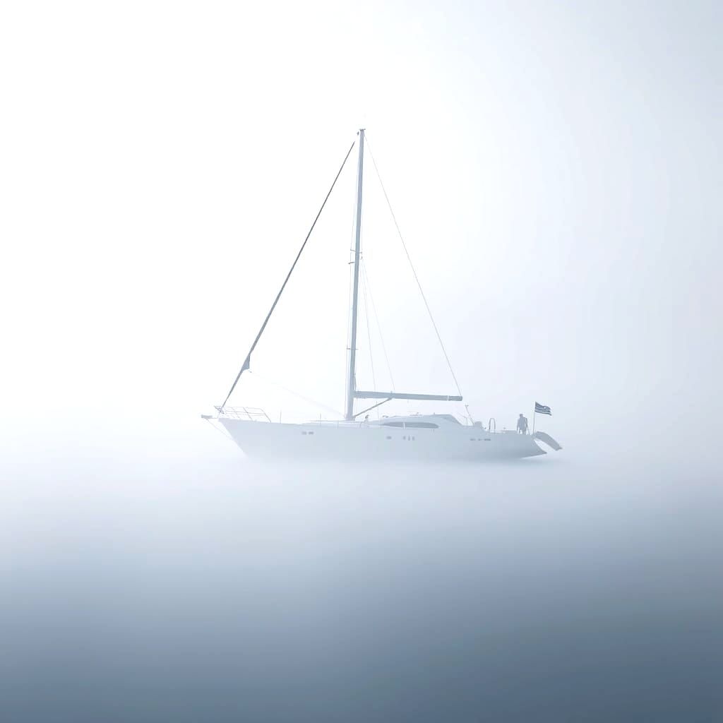 Yatch In The Mist