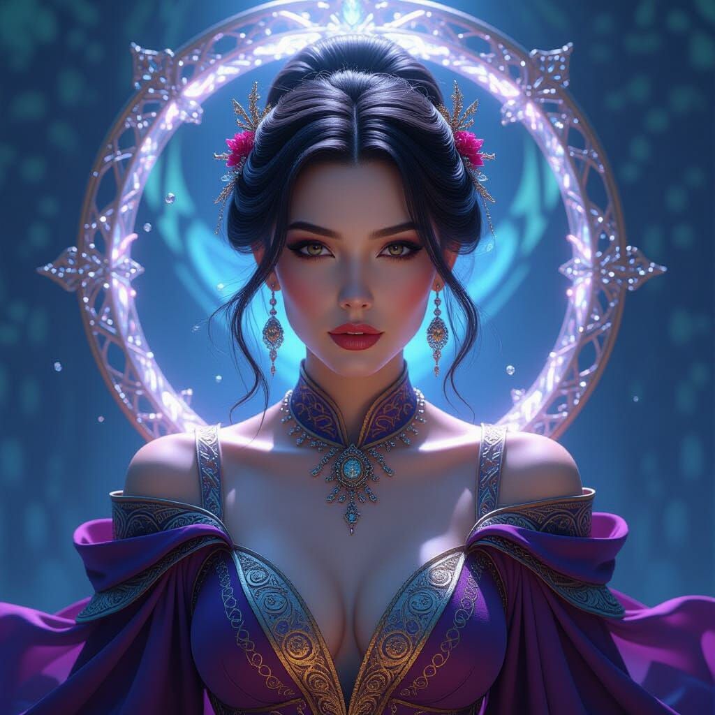 Detailed Portrait in Dramatic Lighting