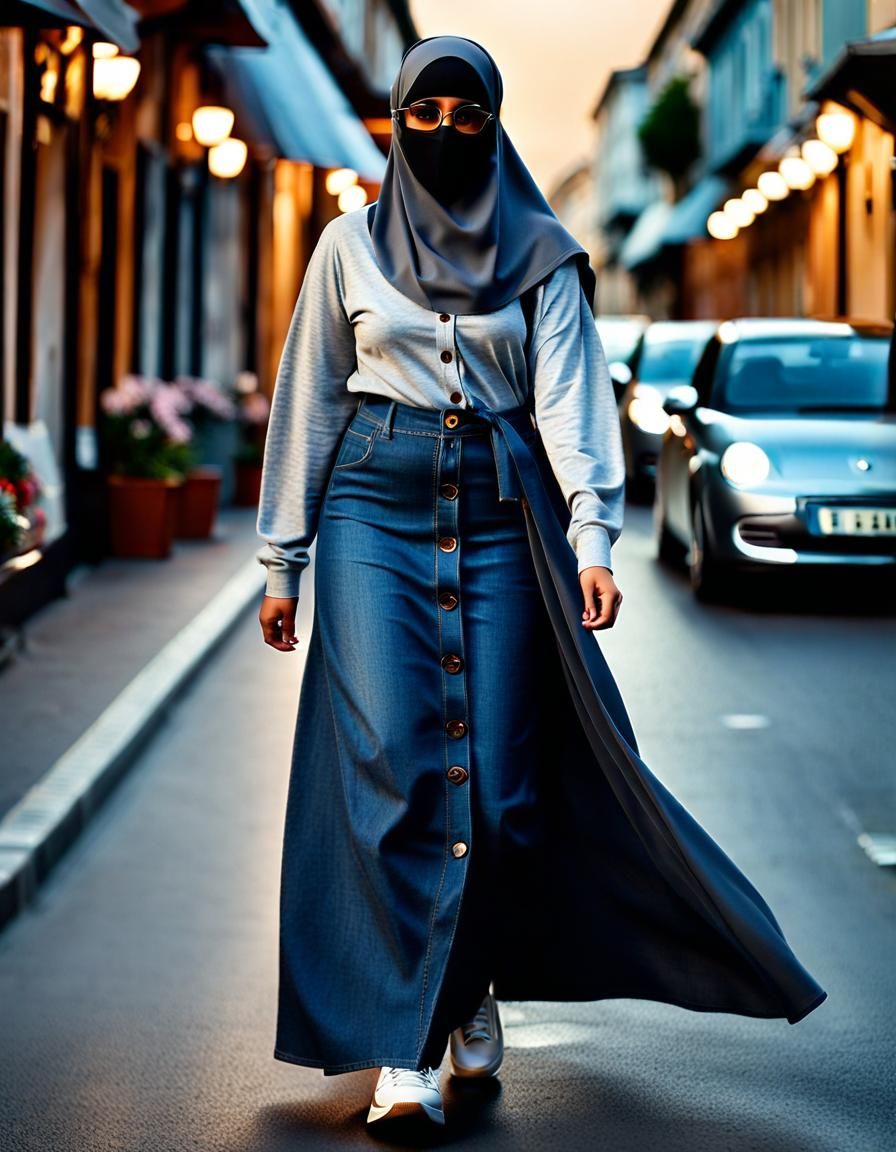 Hypernatural Portrait of Woman in Niqab