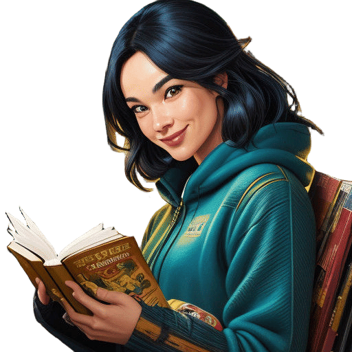 Panda smiling, Panda reading, cartoon, comic.