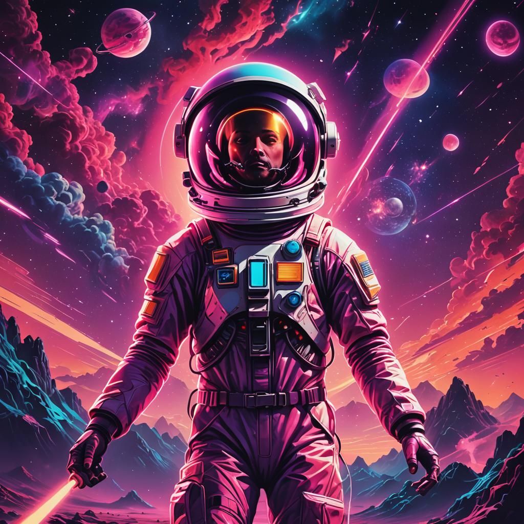 Ecstasy trip in outer space