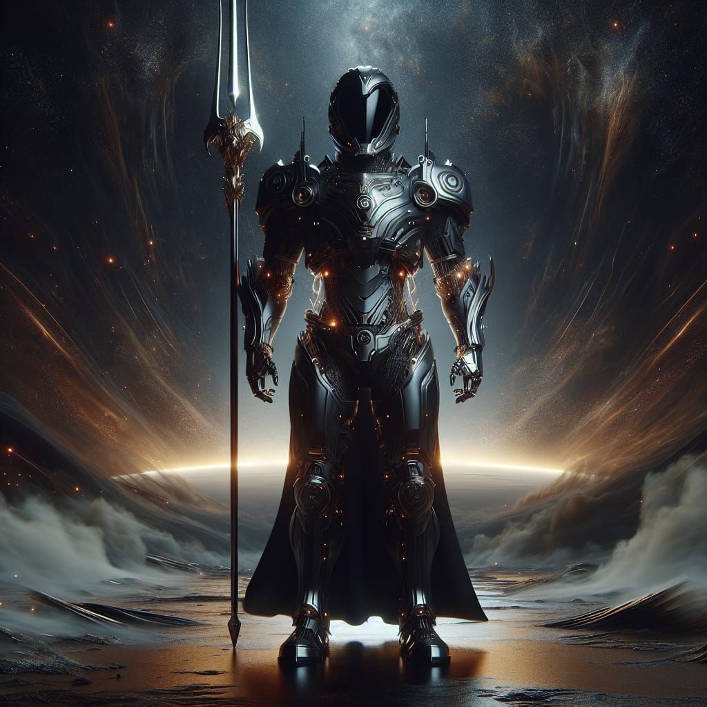 holy grand knight power ranger, full body with lance