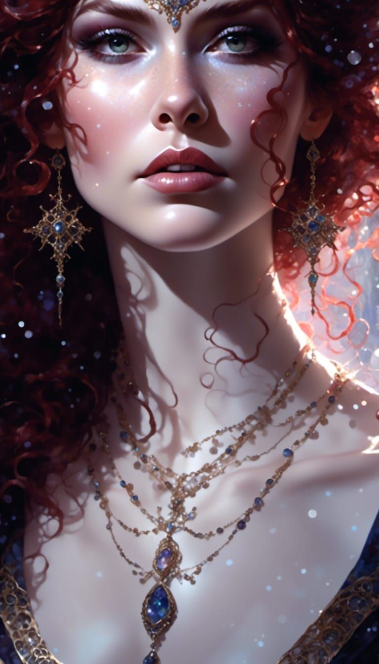 Queen of Winter: Dark Fantasy Digital Painting