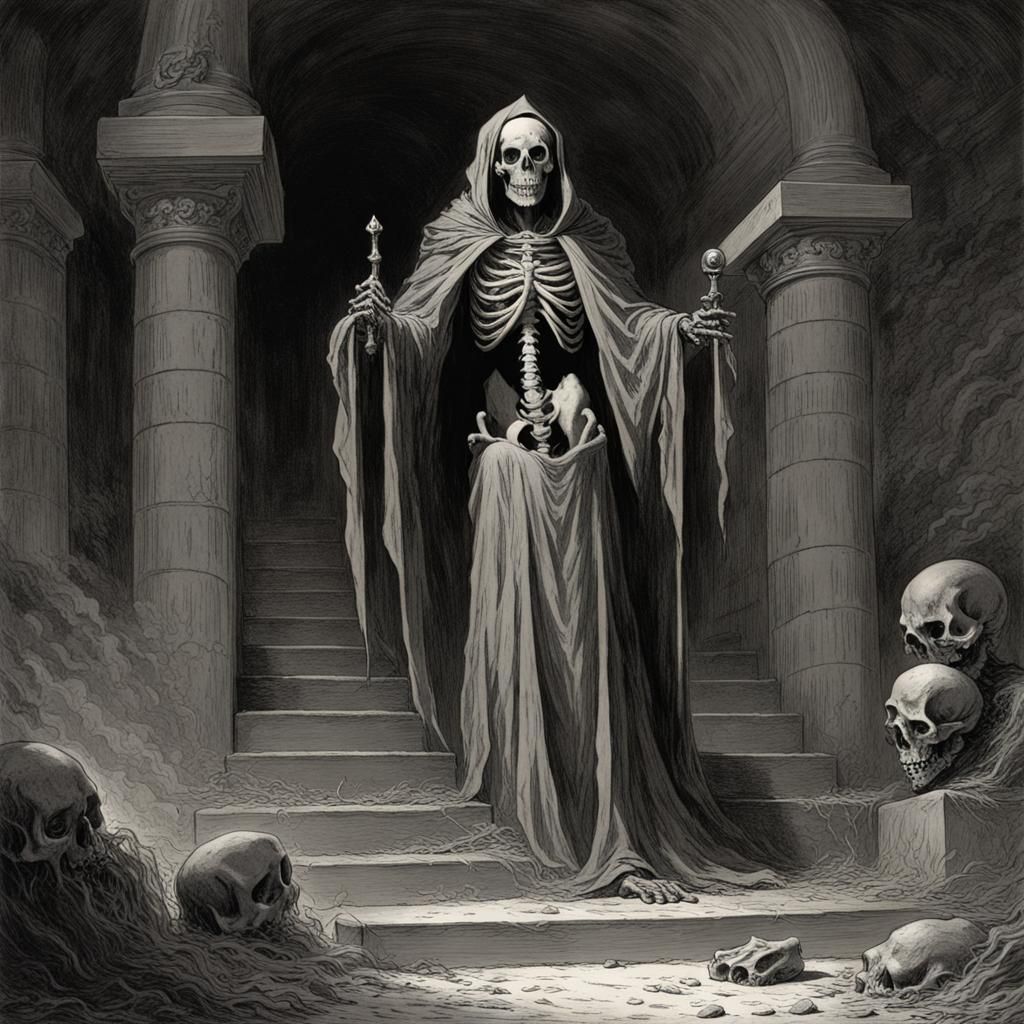 Skeleton Lich Archmage Rises in Crypt