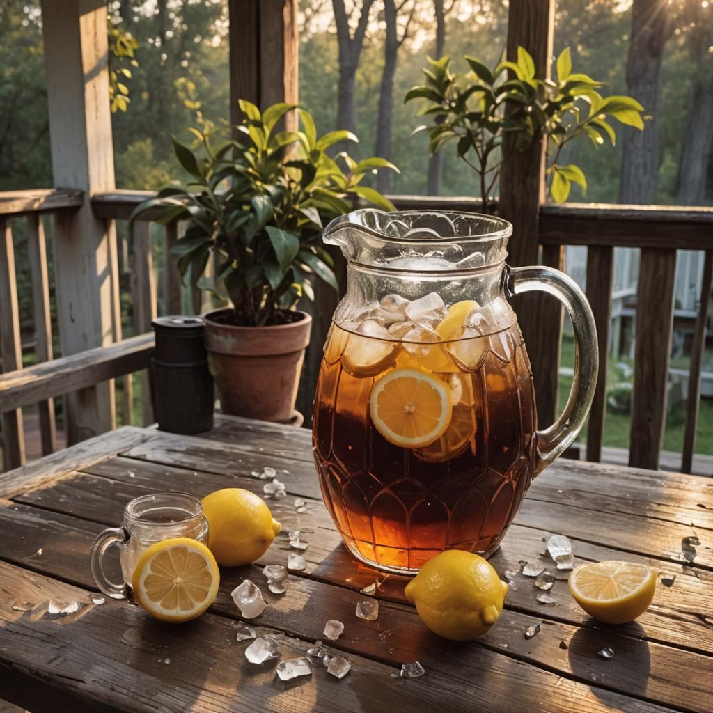 Southern Gothic Sweet Tea Still Life